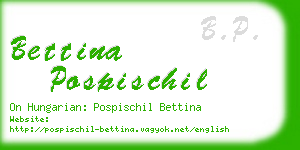 bettina pospischil business card